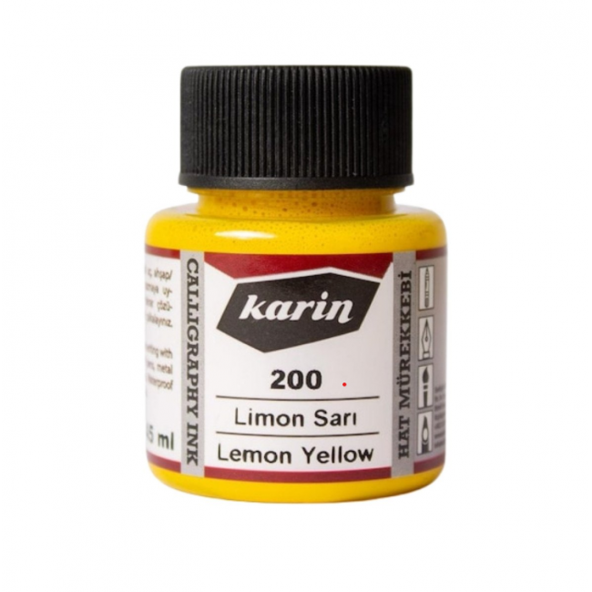 Karin Hat Mürekkebi Limon Sarı 45 ml No:21