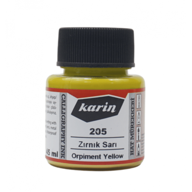 Karin Hat Mürekkebi Zırnık Sarısı  45 ml No:3