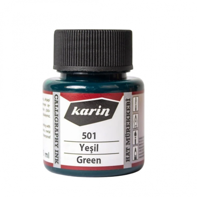 Karin Hat Mürekkebi Yeşil 45 ml No:5