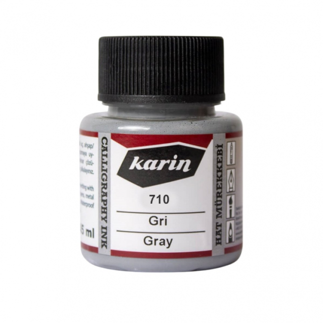 Karin Hat Mürekkebi Gri 45 ml No:7